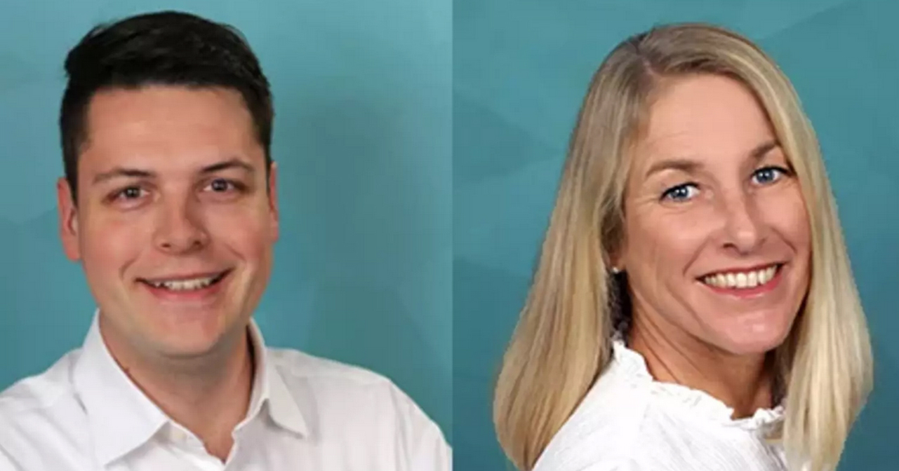 Geschäftsführer Andreas Dörich und Ulrike Richter aus dem Nachhaltigkeitsteam